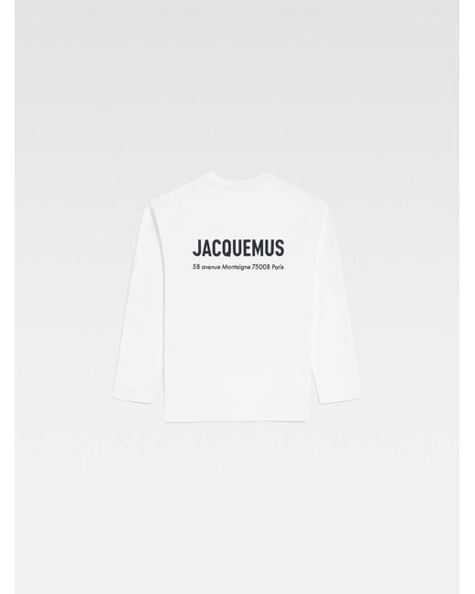 Le T-Shirt Montaigne Jacquemus en coloris White