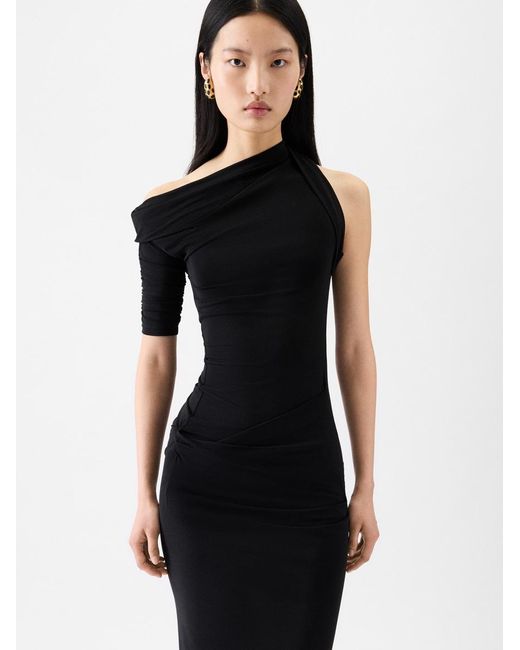 Jacquemus Black The Drapeado Dress
