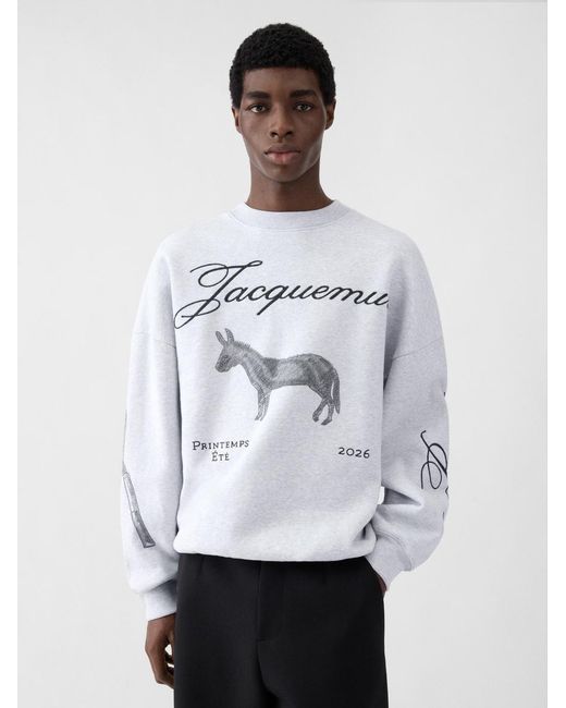 Jacquemus White The Âne Sweatshirt