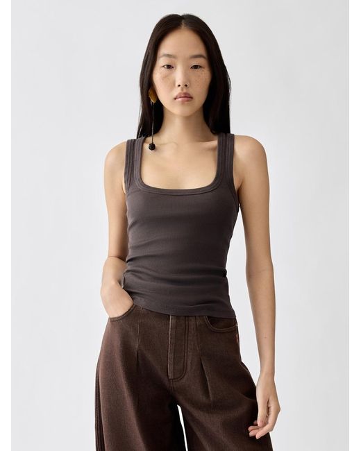 Jacquemus Black The Gros Grain Tank Top