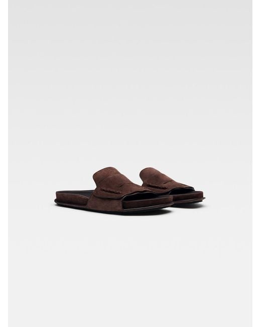 Jacquemus Brown The Mocassin Sandals