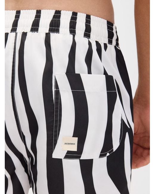 Jacquemus White The Puntini Swimsuit for men