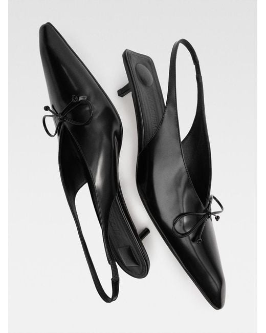 Jacquemus White The Low Cubisto Slingbacks