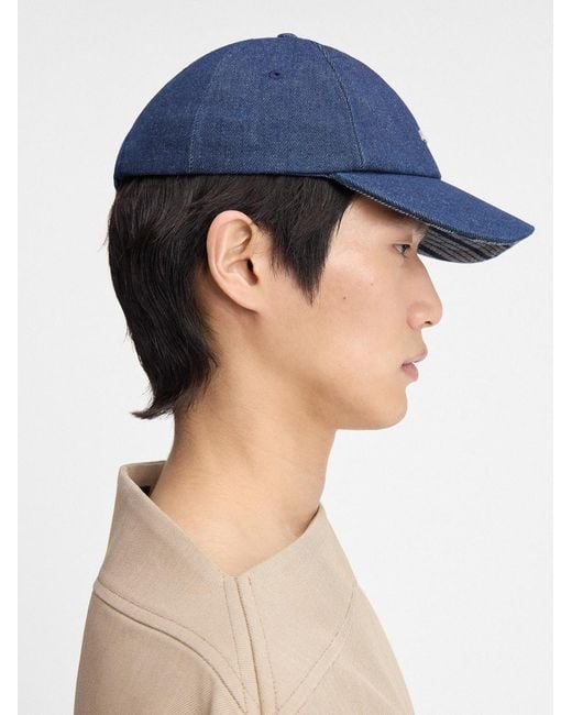 JACQUEMUS Gadjo キャップ Navy/LA CASA デニム ロゴキャップ Jacquemus La Casa 'la Casquette Gadjo' Denim Cap in Blue | Lyst