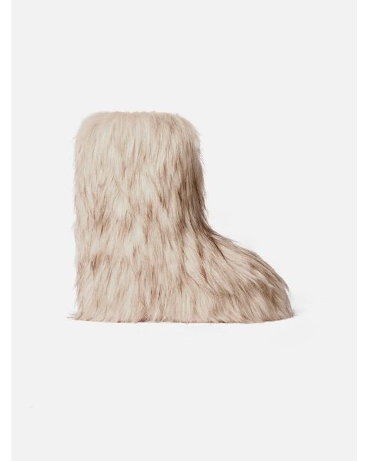 Jacquemus Natural The Mid Yeti Moon Boot