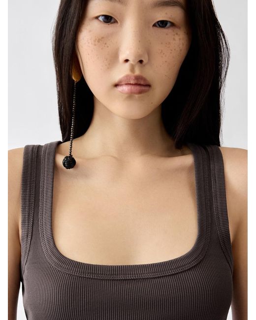 Jacquemus Black The Gros Grain Tank Top