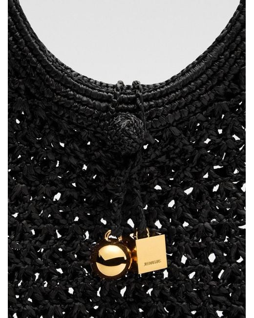 Jacquemus Black The Spiaggia Round Bag