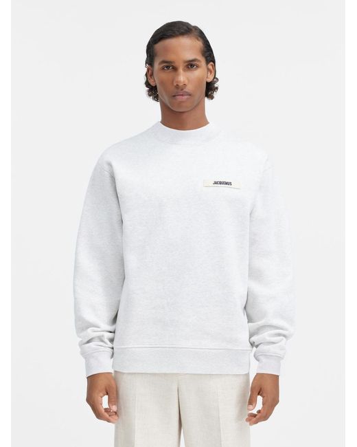 Le Sweatshirt Gros Grain Jacquemus pour homme en coloris White