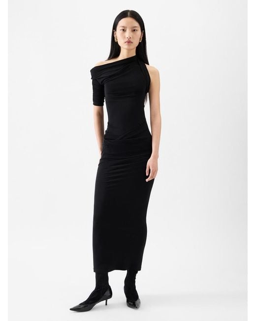 Jacquemus Black The Drapeado Dress