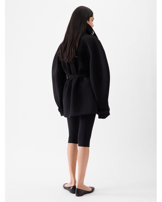 Jacquemus Black The Short Ovalo Trench Coat