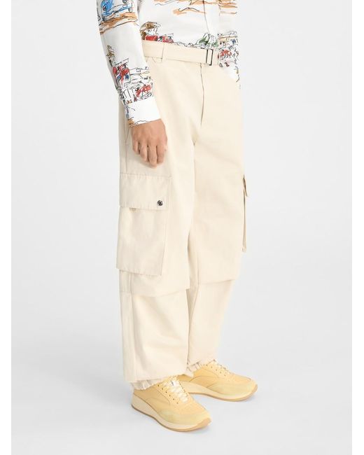 Jacquemus White The Cargo Pants for men