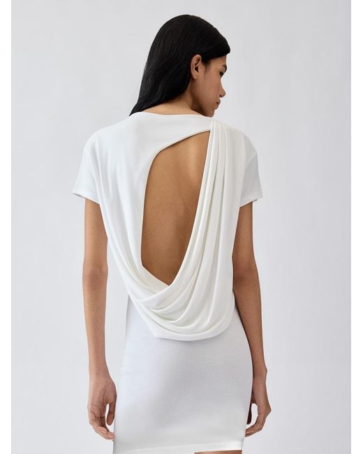 Jacquemus White The Mistral Short-Sleeve Dress