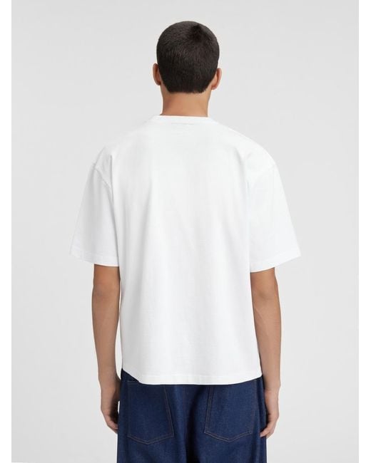 Jacquemus White Le T-Shirt Cuadro for men