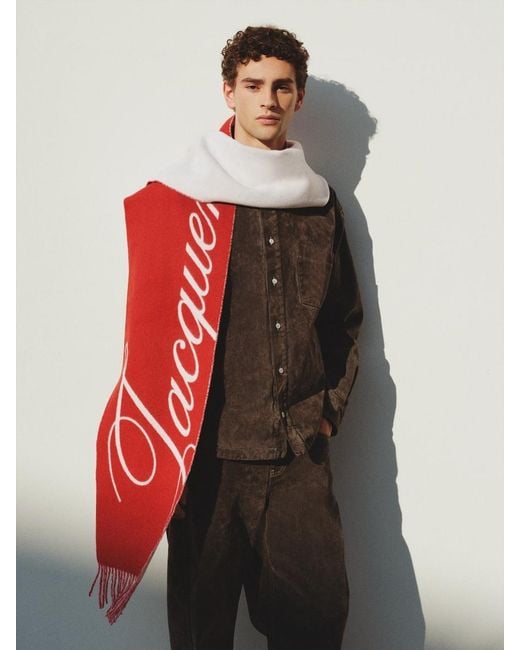 Jacquemus Red The Atelier Scarf