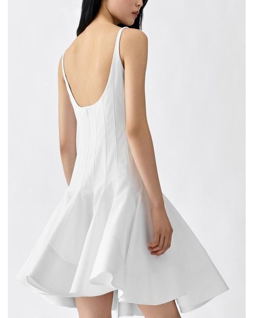 Jacquemus White Das Agave Minikleid