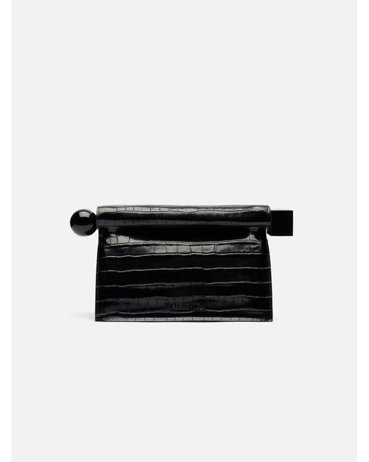 Jacquemus Black The Rond Carré Clutch