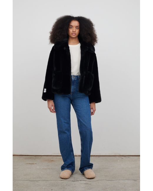 Jakke Traci Faux Fur in Blue | Lyst