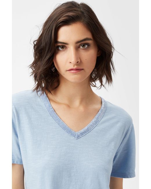 James Lakeland Synthetic Sequin V Neck 