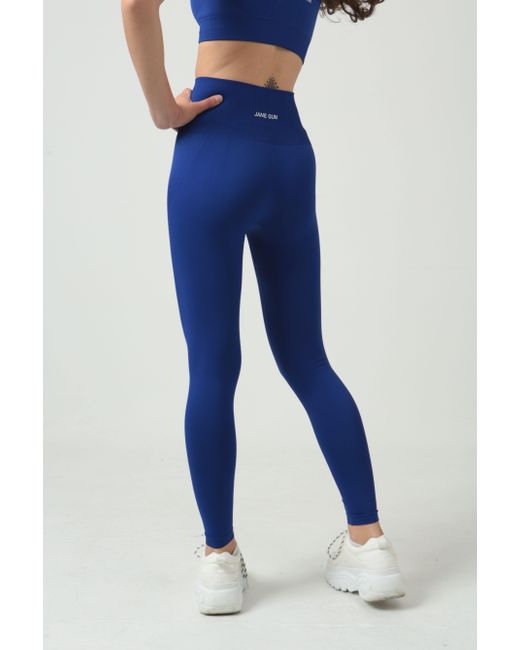 Royal Blue Seamless Activewear Gym Set 