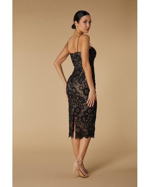 jarlo cleo lace dress Mila Corset All Over Lace Midi Dress