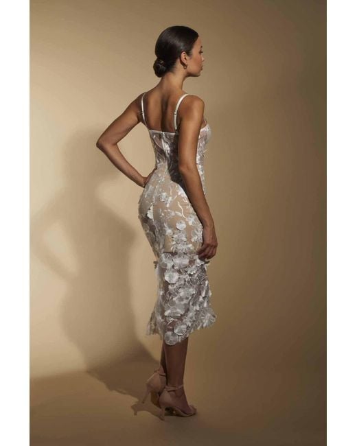 knee length dresses for ladies Jarlo's Aurora Cowl Back Maxi Dress with Lace Detail in Pink Satin  Jarlo  London