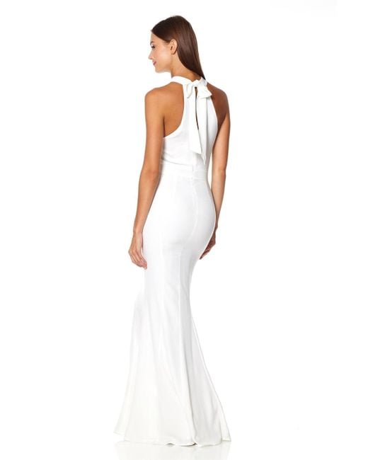 Jarlo White Caden Halter Neck Maxi Dress