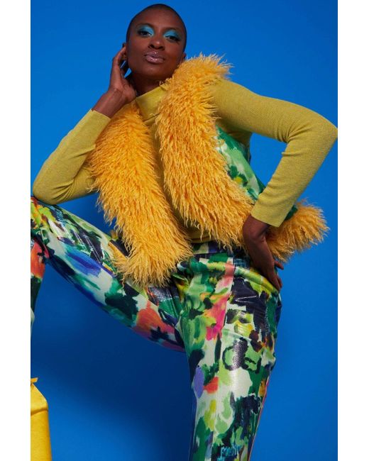 Jayley Blue Eco Leather Florence Trousers