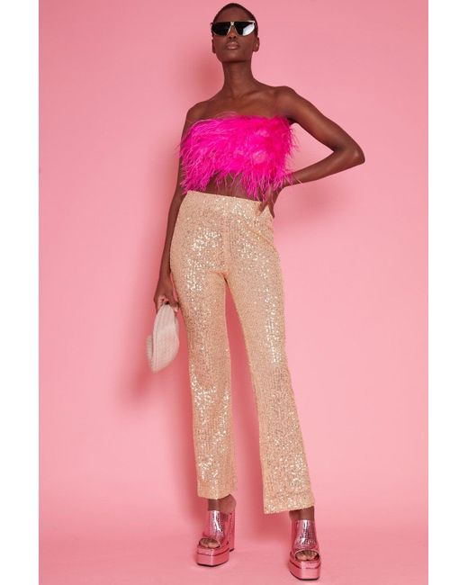 Jayley Pink Sequin Flares