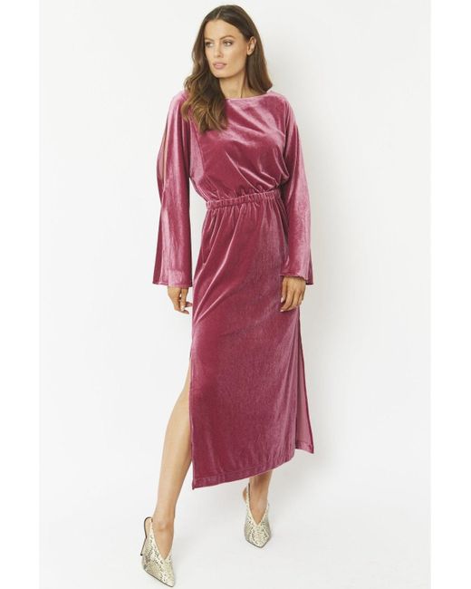 Jayley Red Velvet Full Length Gown
