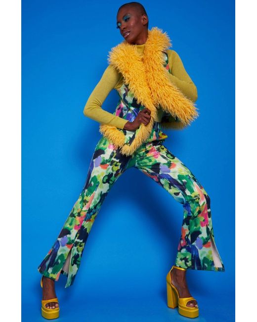 Jayley Blue Eco Leather Florence Trousers