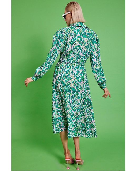 Jayley Green Rayon Oversized Shirt