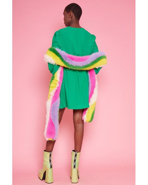 Jayley Green Silk Blend Dress