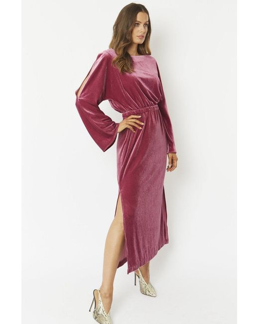 Jayley Red Velvet Full Length Gown