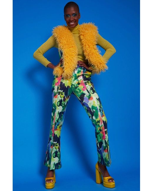 Jayley Blue Eco Leather Florence Trousers