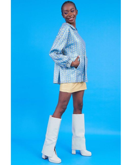 Jayley Blue And Sequin Hoodie