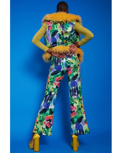 Jayley Blue Eco Leather Florence Trousers