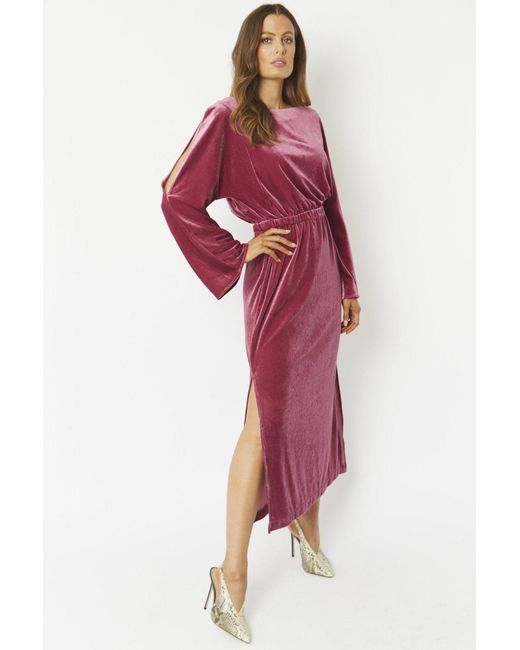 Jayley Red Velvet Full Length Gown