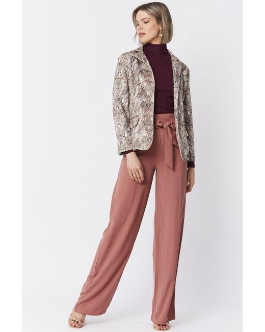 Jayley White Suedette Snakeskin Effect Jacket