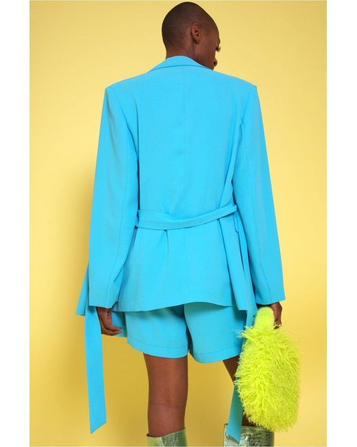 Jayley Yellow Silk Blend Charlotte Shorts