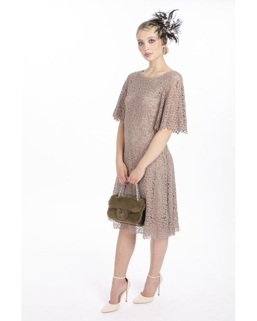 Jayley Natural Vintage Lace Dress Size: S (Uk 10)