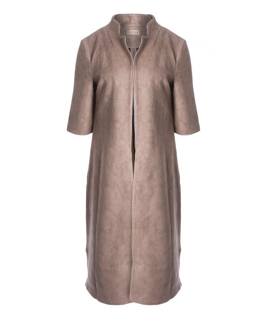 Jayley Red Faux Suede Coat
