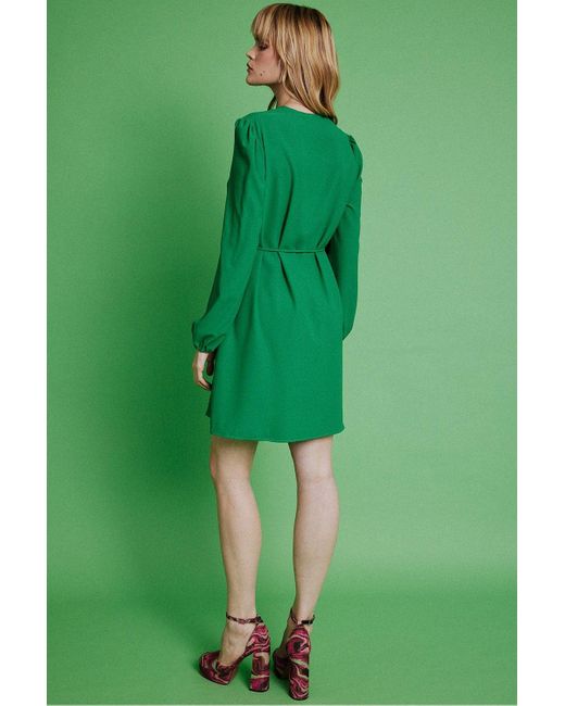 Jayley Green Silk Blend Dress
