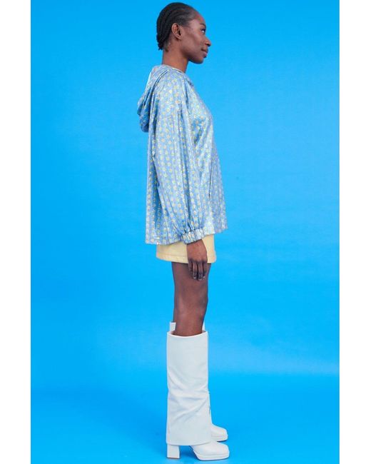 Jayley Blue And Sequin Hoodie