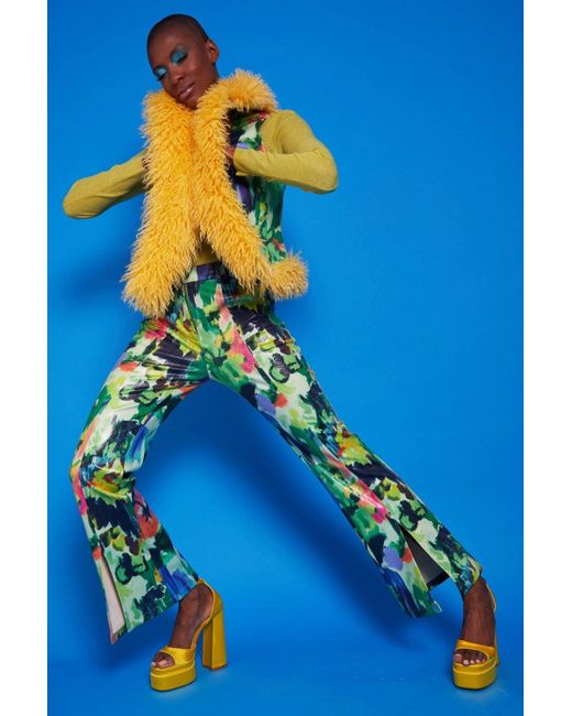 Jayley Blue Eco Leather Florence Trousers