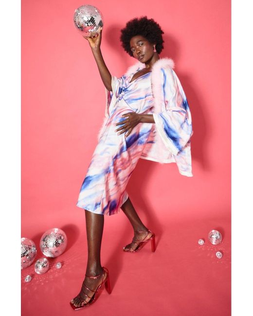 Jayley Pink Malia Tie Dye Cape