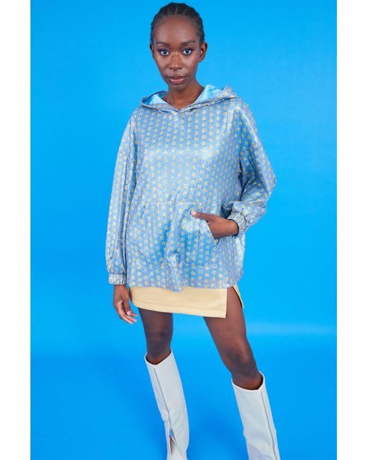 Jayley Blue And Sequin Hoodie