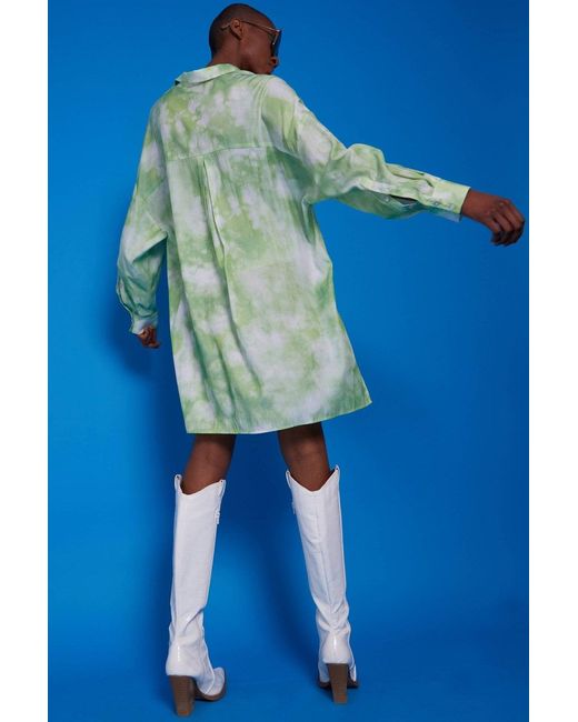 Jayley Blue Love Herb Shirt Dress