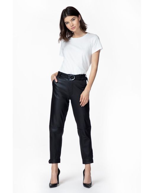 J Brand Womens Jonah High Rise Leather Pants