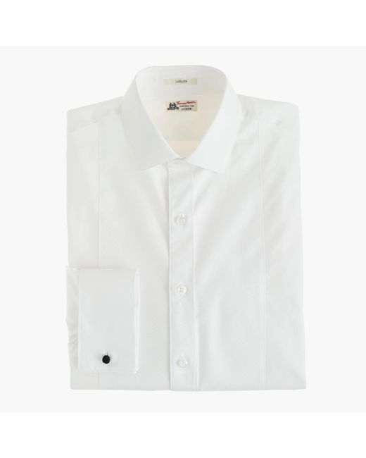 Lyst J.Crew Thomas Mason Ludlow Bib Tuxedo Shirt in White for Men