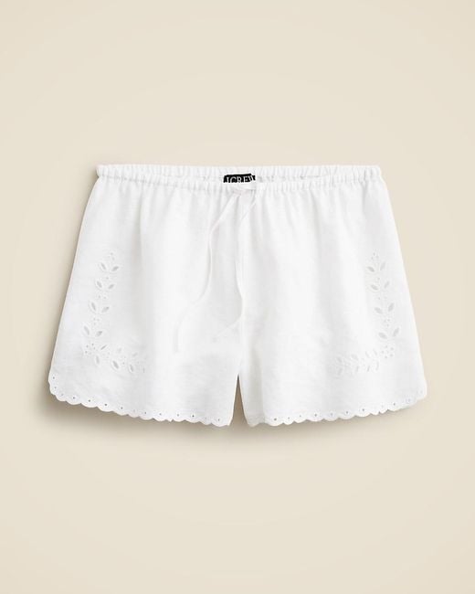 J.Crew White Eyelet Short